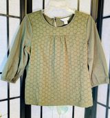 Christopher & Banks olive green top Photo 0