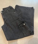 black wide leg jeans Photo 0