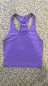 purple cropped athletic tank Photo 0