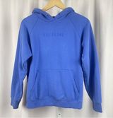 Billabong Medium Vibrant Embroidered Blue Hoodie Sweatshirt Beach Surf Casual Photo 0