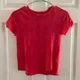 Free People- Be My Baby Tee - M - Hot Pink Photo 0