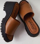 Free People  Winona Wedge Platform Sandal Brown Photo 0