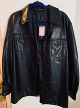 Pretty Little Thing Black Leather Jacket Photo 0