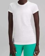 LULULEMON SWIFTLY TECH SHORT SLEEVE SHIRT White/White Size 8 White Photo 0