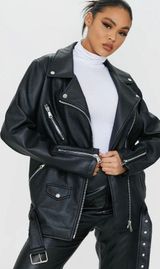 Pretty Little Thing Leather Jacket Photo 0