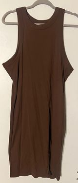 Old Navy chocolate brown bodycon tank dress Photo 0