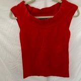 Banana Republic: Burnt Orange scoop neck, sleeveless sweater tank top- Stretch-M Photo 0