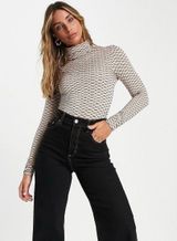 ASOS Honeycomb Print Bodysuit Photo 0