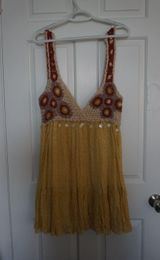 Knit Crochet Halter Dress Photo 0