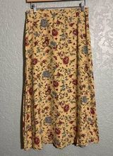 Talbots Vintage Floral Bohemian Cottage Core Midi Skirt Photo 0