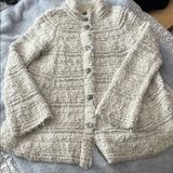 EUC Women’s Free People Chic Cream Textured Jacket Size M Photo 0