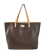 Coach Metro Tote F24341 Brown PVC Leather Trim Shoulder Bag Missing Hangtag Photo 0