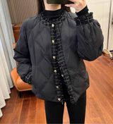 PEACE BIRD women’s collarless winter coat size M Size M Photo 0