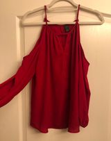 City Streets Red Long Sleeve Top  Photo 0