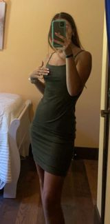 Heart & Hips Olive Green Bodycon Dress Photo 0