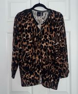 Rafaella | Cheetah Print Cardigan | XL Photo 0