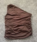 One Shoulder Scrunched Top Photo 0