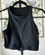 Nike Dri-Fit Black Buckle Women's Cropped Training Tank Racerback Size S Photo 0