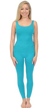Cotton Tank Unitard Blue Photo 0