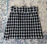 ZARA GORGEOUS  HOUNDSTOOTH TWEED SKIRT!!! Photo 0