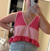 Pink Two Toned Top Photo 0
