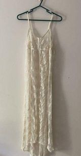 F21 long lace sheer dress. S Photo 0