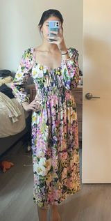 H&M Floral Long Sleeve Dress Photo 0