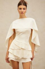 Miss Rosier mini white dress Size L Photo 0