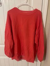 Aerie Oversized Red Sweatshirt Photo 0