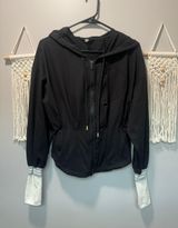 Free People Movement Corset Double Black Zip Jacket Photo 0