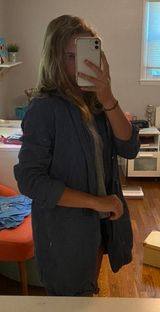 Forever 21 Navy Blue Utility Jacket Photo 0