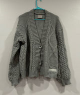 Taylor Swift The Tortured Poet's Department Gray Cardigan Sweater M/ L Photo 0