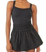 Athletic Skort Romper One Piece Sleeveless Sports Jumpsuit Running Tennis Dress Photo 0