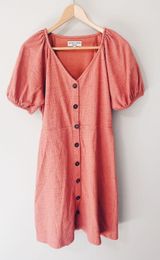 Madewell Texture & Thread Peach Dress - Size Medium Photo 0