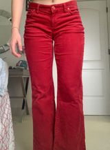 Talbots Red Corduroy Jeans Photo 0