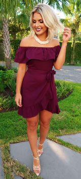 Off The Shoulder Mini Dress Photo 0