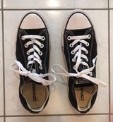 Converse Black Low-top Sneakers Size 8 Photo 0