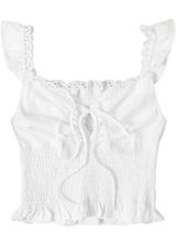 Boutique white crop top Photo 0