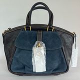 Dooney & Bourke Samba Leather & Suede Satchel - Navy Photo 0