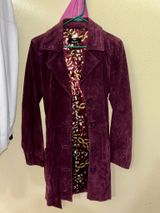 Dennis Basso  Burgundy Trench Coat Photo 0