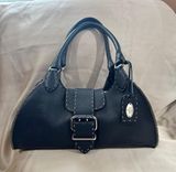 Black Leather Selleria Handbag Photo 0