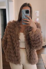 Boutique Fur Jacket Brown Photo 0