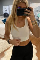 White Crop Top Size M Photo 0
