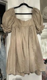 Beige Babydoll Dress Photo 0