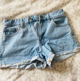 ZARA Blue Jean Shorts Photo 0