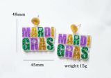 Acrylic Mardi Gras Earring’s Multiple Photo 0