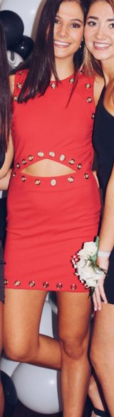 Revolve Red Mini Dress Photo 0