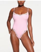 SKIMS FITS EVERYBODY LACE BODYSUIT CHERRY BLOSSOM TONAL XS 🌸 Photo 0