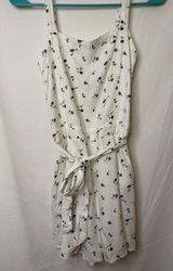 Hollister Romper Floral Blue White Photo 0