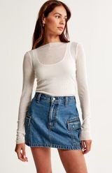 Abercrombie & Fitch Denim Skirt Photo 0